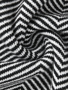Bizwear cardigan de punto a color blanco y negro con forro de felpa, sudadera con capucha de manga larga, adecuado para uso de oficina, otono/invierno, accion de gracias