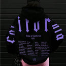 Essnce sudadera con capucha de ajuste holgado y cordon, con estampado de lema, para mujer, para otono/invierno