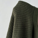 Petite cardigan de mujer de manga larga, verde retro, sueter adecuado para navidad y halloween, apropiado para otono e invierno