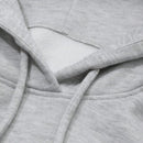 Dazy sudadera con capucha corta de unicolor informal para mujer, de manga larga, para otono/invierno