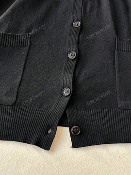 Cardigan de punto holgado y casual para uso diario, estilo callejero, para otono/invierno