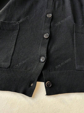 Cardigan de punto holgado y casual para uso diario, estilo callejero, para otono/invierno