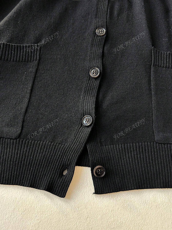 Cardigan de punto holgado y casual para uso diario, estilo callejero, para otono/invierno