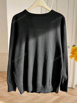 Cardigan de punto holgado y casual para uso diario, estilo callejero, para otono/invierno