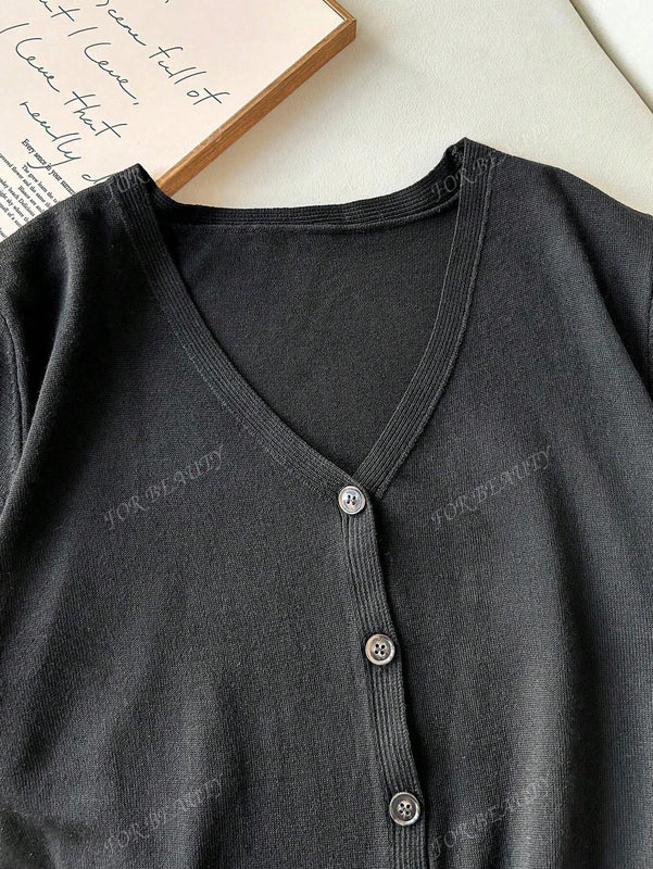 Cardigan de punto holgado y casual para uso diario, estilo callejero, para otono/invierno