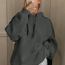 Dazy sudadera holgada casual con capucha nueva para mujer, otono
