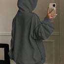 Dazy sudadera holgada casual con capucha nueva para mujer, otono