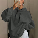 Dazy sudadera holgada casual con capucha nueva para mujer, otono