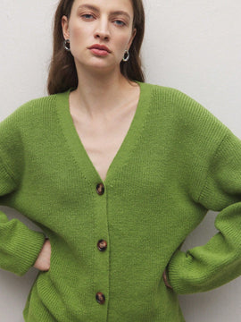 Bizwear cardigan verde tejido, forrado de polar, manga larga, abierto por delante, conjunto de fiesta navidena para mujer, ropa de oficina para otono/invierno
