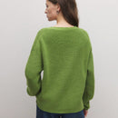Bizwear cardigan verde tejido, forrado de polar, manga larga, abierto por delante, conjunto de fiesta navidena para mujer, ropa de oficina para otono/invierno