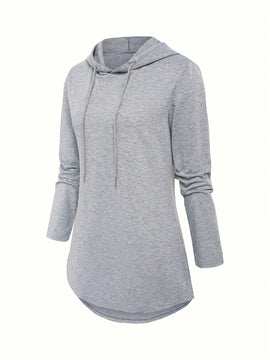 Lune sudadera con capucha y cordon, de manga larga, para uso casual en interiores y exteriores