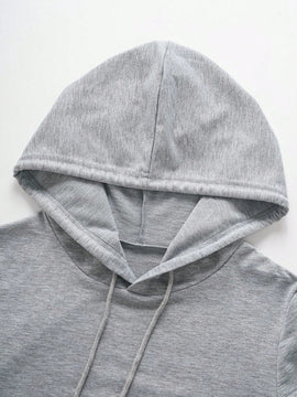 Lune sudadera con capucha y cordon, de manga larga, para uso casual en interiores y exteriores