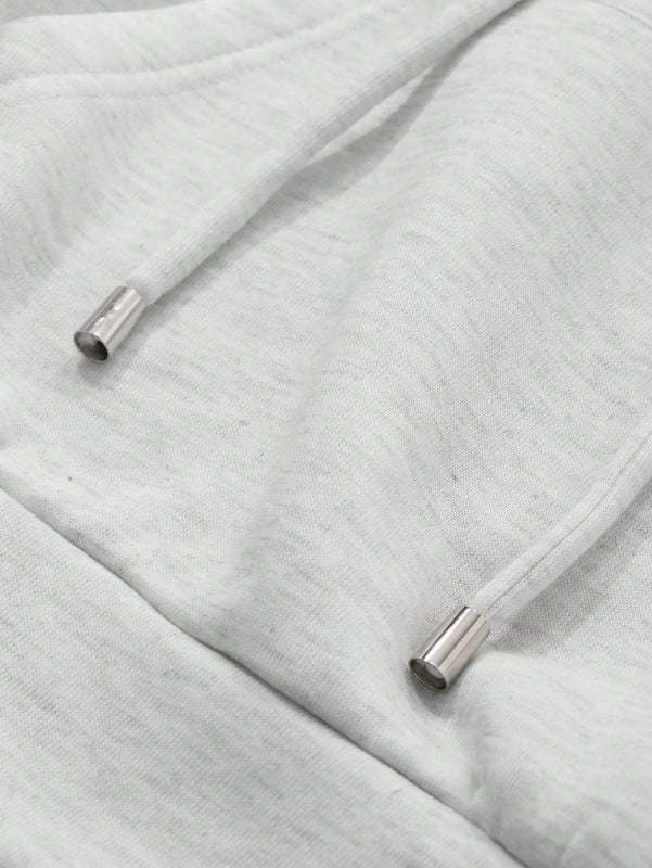 Dazy sudadera con capucha corta de unicolor informal para mujer, de manga larga, para otono/invierno