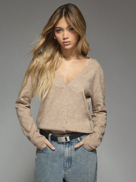 Missguided cardigan con escote en v y botones tejido
