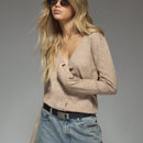 Missguided cardigan con escote en v y botones tejido
