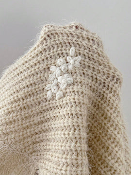Clasi cardigan casual de punto con cuello en v y botones al frente de manga larga para mujer