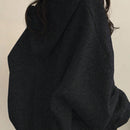 Ezwear sudadera con capucha casual de mujer con bordado de letras, para otono/invierno