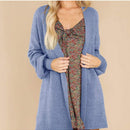 Cardigan de punto ligero para mujer secreteyard: kimono acogedor con frente abierto y mangas largas, disponible en tallas s a xxl, perfecto para viajes, trabajo y ocasiones informales en un elegante color azul