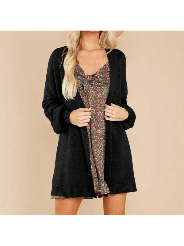 Cardigan de punto ligero para mujer secreteyard: kimono acogedor con frente abierto y mangas largas, disponible en tallas s a xxl, perfecto para viajes, trabajo y ocasiones informales en un elegante color azul