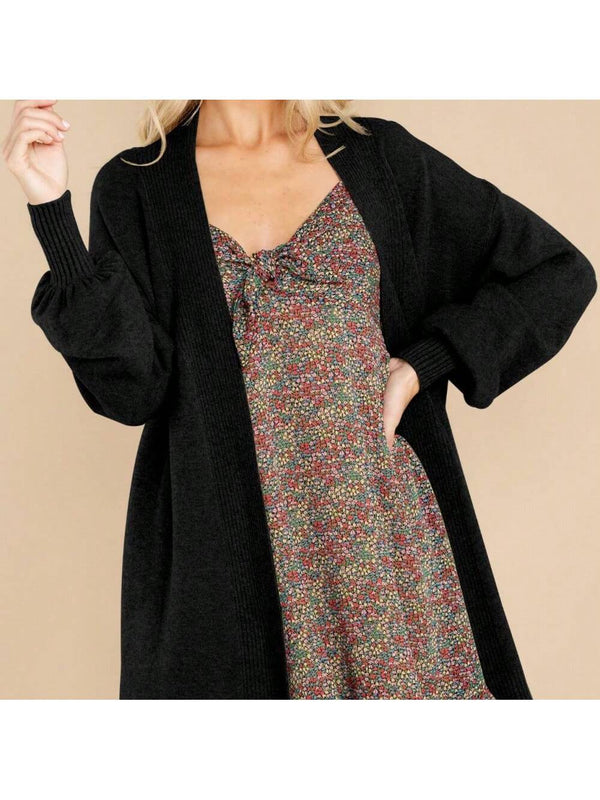 Cardigan de punto ligero para mujer secreteyard: kimono acogedor con frente abierto y mangas largas, disponible en tallas s a xxl, perfecto para viajes, trabajo y ocasiones informales en un elegante color azul