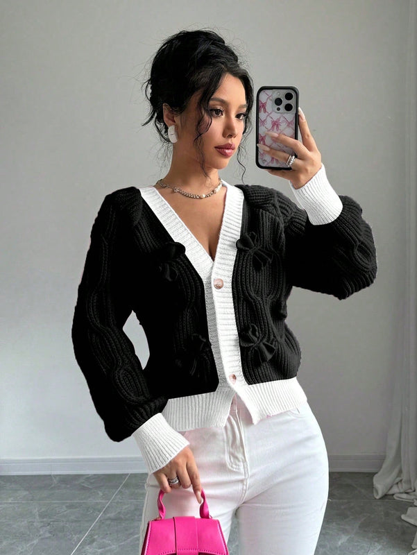 Elenzya chaqueta casual de mujer de unicolor con decoracion de mono, para otono/invierno