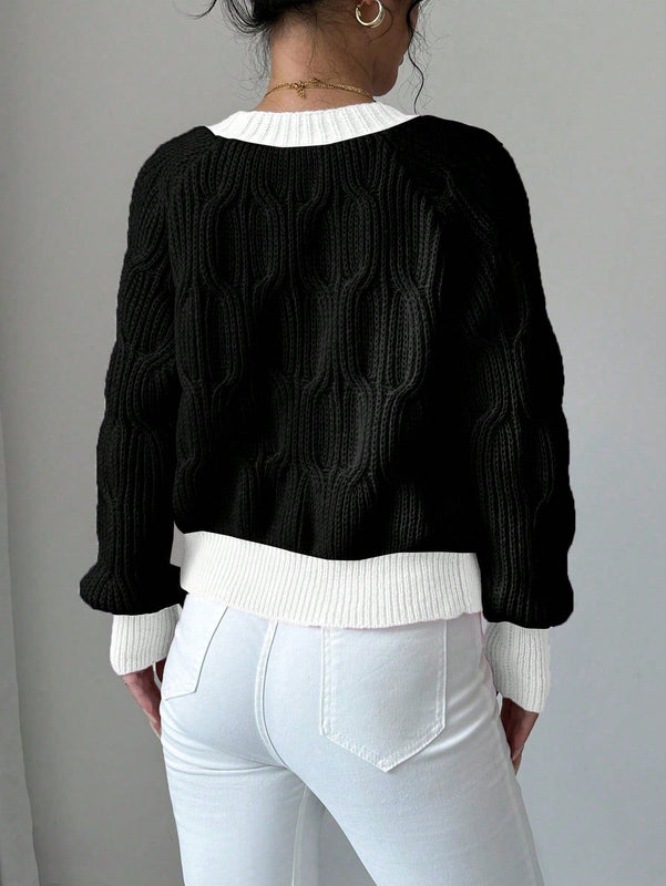 Elenzya chaqueta casual de mujer de unicolor con decoracion de mono, para otono/invierno