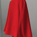 Elenzya capa, poncho y capa con cuello de pie, decoracion de botones con bloque de color en estilo chino, abrigo de lana grueso para mujer, otono/invierno