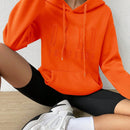Moosta sudadera con capucha y cordon mujer, estampado "overrensando", otono
