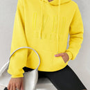 Moosta sudadera con capucha y cordon mujer, estampado "overrensando", otono