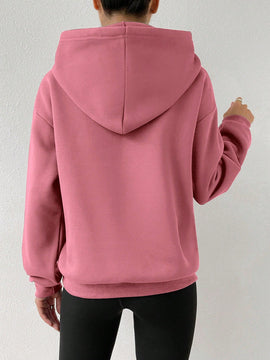 Moosta sudadera con capucha y cordon mujer, estampado "overrensando", otono