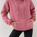 Moosta sudadera con capucha y cordon mujer, estampado "overrensando", otono