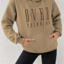 Moosta sudadera con capucha y cordon mujer, estampado "overrensando", otono