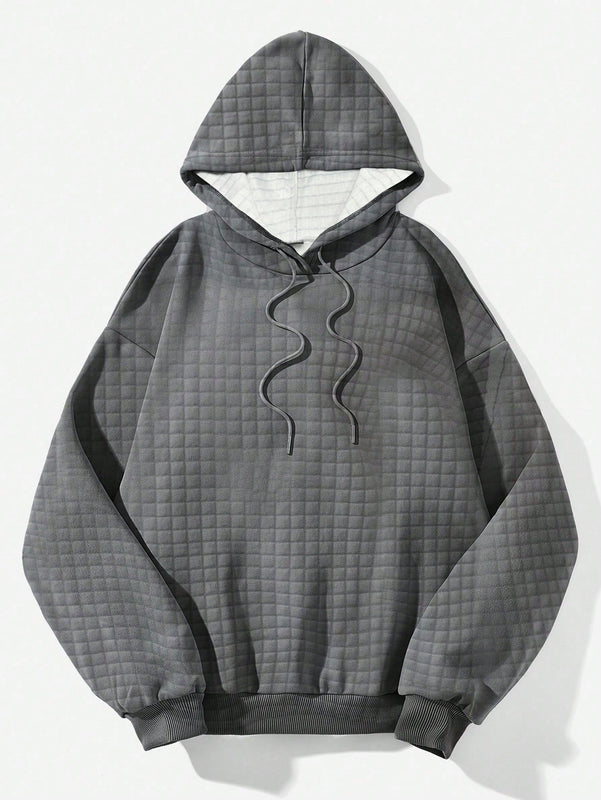 Ezwear sudadera con capucha informal con estampado de paisaje y letras oversize para otono e invierno
