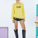 Adventure time x  sudadera casual de mujer con capucha, de hombros caidos y estampado de dibujos animados y letras, ideal para primavera y otono