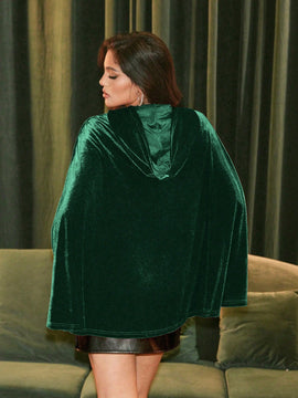 Foxxy capa con capucha de terciopelo navidena