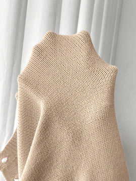 Moosta mujer chaqueta de punto de unicolor con cuello redondo, manga larga, de abotonadura sencilla, versatil y de moda, para otono/invierno