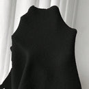 Moosta mujer chaqueta de punto de unicolor con cuello redondo, manga larga, de abotonadura sencilla, versatil y de moda, para otono/invierno