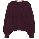 Moosta cardigan casual suelto de unicolor de manga larga con lazada delante para mujer, otono/invierno