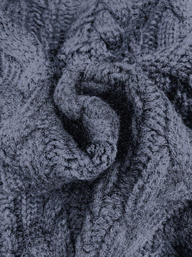Moosta cardigan informal de manga de globo con nudo delantero de unicolor para otono/invierno