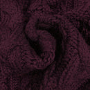 Moosta cardigan informal de manga de globo con nudo delantero de unicolor para otono/invierno