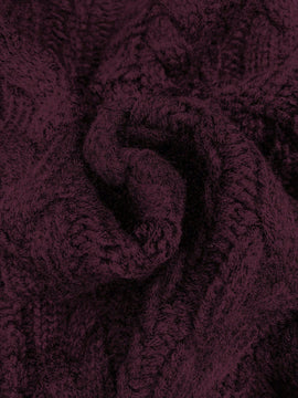 Moosta cardigan informal de manga de globo con nudo delantero de unicolor para otono/invierno