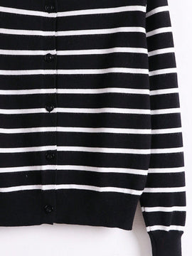 Essnce cardigan suelto y casual de mujer de un solo abotonado, de color liso, manga larga, para otono/invierno