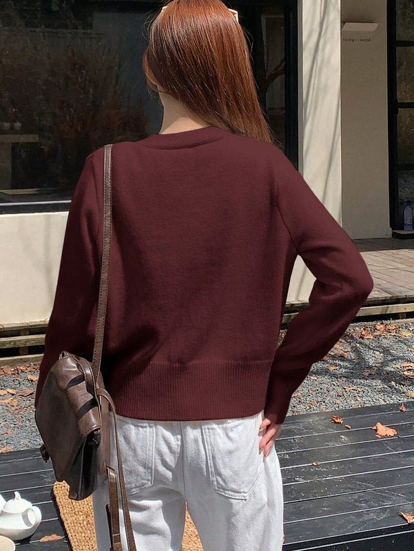 Dazy cardigan informal de mujer con decoracion de lazos, otono