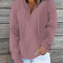 Lune sudadera con capucha texturizada para mujer