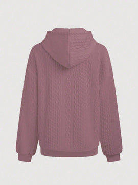 Lune sudadera con capucha texturizada para mujer