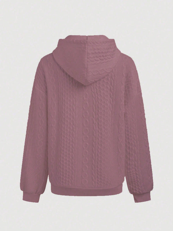 Lune sudadera con capucha texturizada para mujer