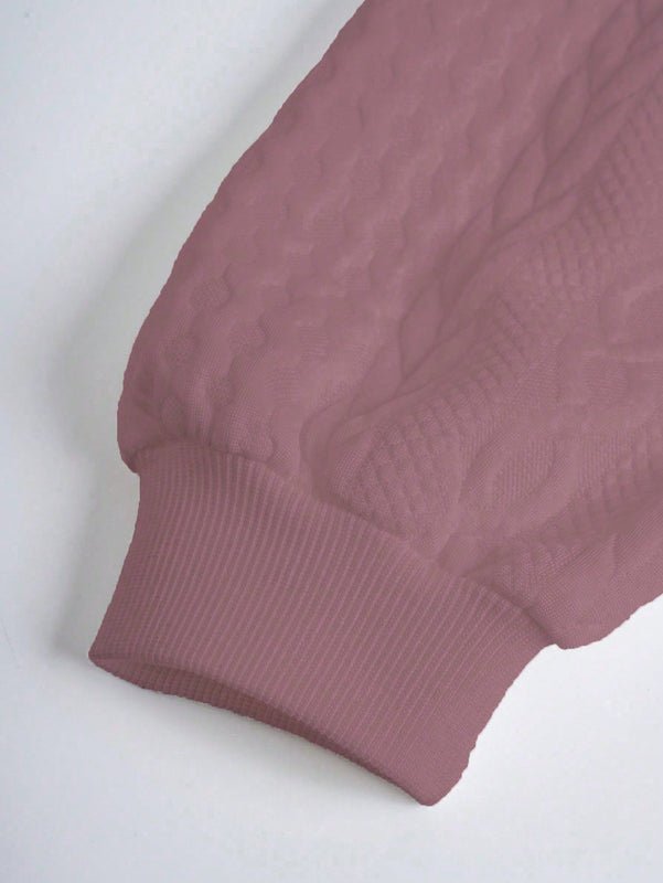 Lune sudadera con capucha texturizada para mujer