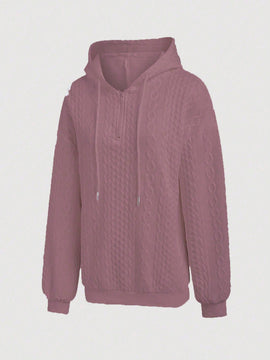 Lune sudadera con capucha texturizada para mujer