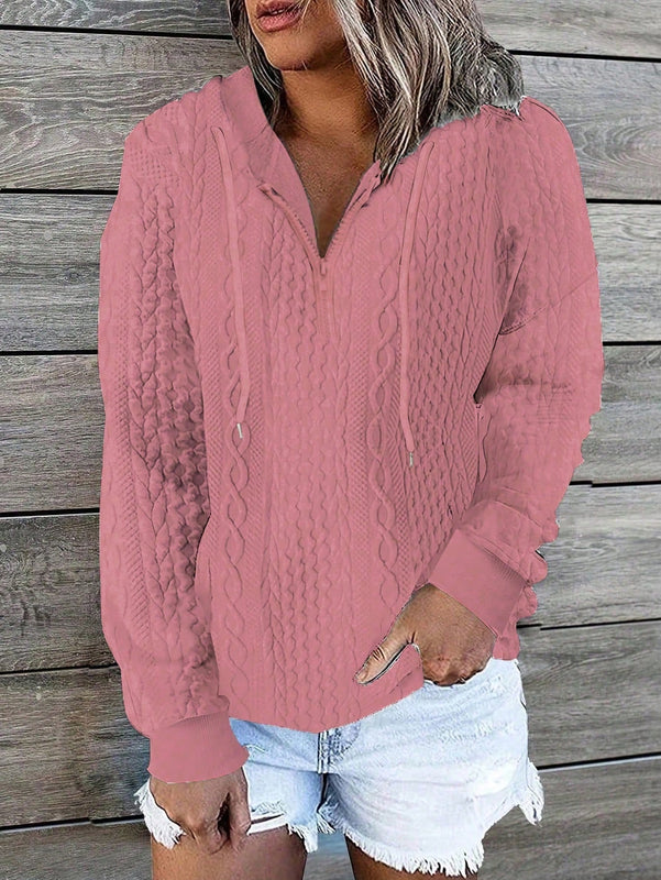 Lune sudadera con capucha texturizada para mujer