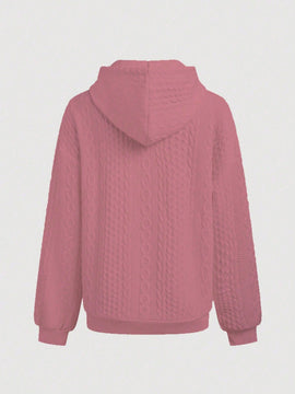 Lune sudadera con capucha texturizada para mujer
